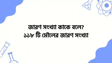 জারণ সংখ্যা কাকে বলে? ১১৮ টি মৌলের জারণ সংখ্যা