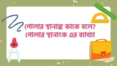 পোলার স্থানাঙ্ক কাকে বলে, পোলার স্থানাংক এর ব্যাখ্যা