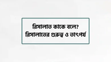 রিসালাত কাকে বলে, রিসালাতের গুরুত্ব ও তাৎপর্য