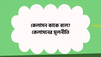 কেলাসন কাকে বলে, কেলাসনের মূলনীতি